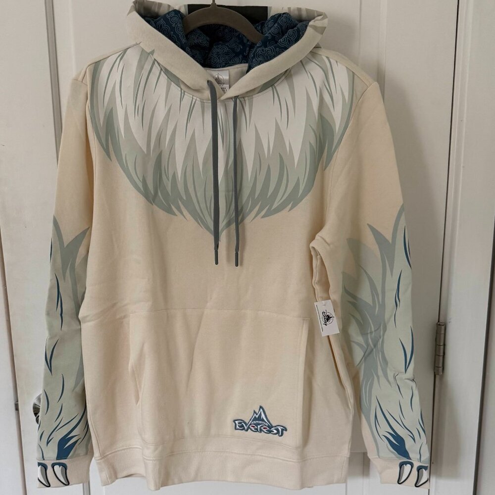 NWT Disney Animal Kingdom Expedition Everest Yeti Cosplay Hoodie SZ MED